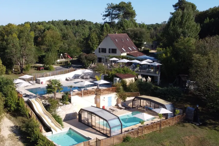 Campingplatz Les Charmes - Saint-André-d'Allas, Dordogne, Frankreich